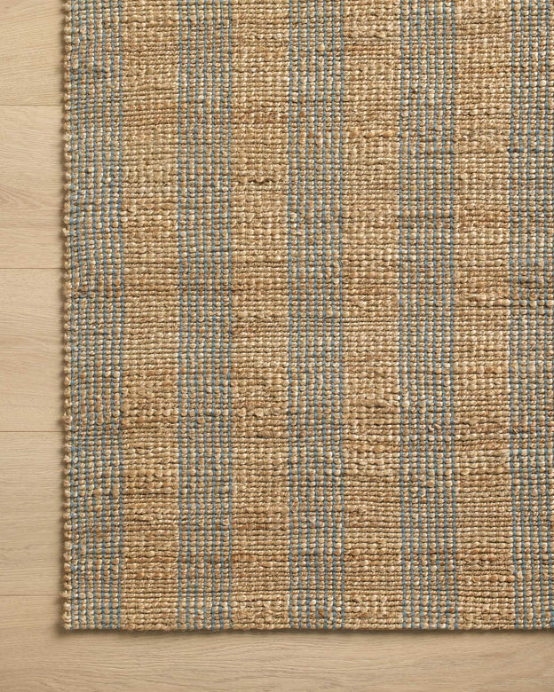 Chris Loves Julia x Loloi Judy Natural / Sky Rug 0-RUGS - jute Loloi