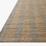 Chris Loves Julia x Loloi Judy Natural / Sky Rug 0-RUGS - jute Loloi