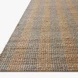 Chris Loves Julia x Loloi Judy Natural / Sky Rug 0-RUGS - jute Loloi