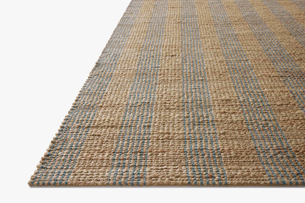 Chris Loves Julia x Loloi Judy Natural / Sky Rug 0-RUGS - jute Loloi
