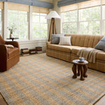 Chris Loves Julia x Loloi Judy Natural / Sky Rug 0-RUGS - jute Loloi