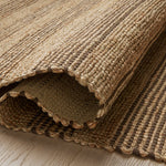 Chris Loves Julia x Loloi Judy Natural / Chocolate Rug 0-RUGS - jute Loloi