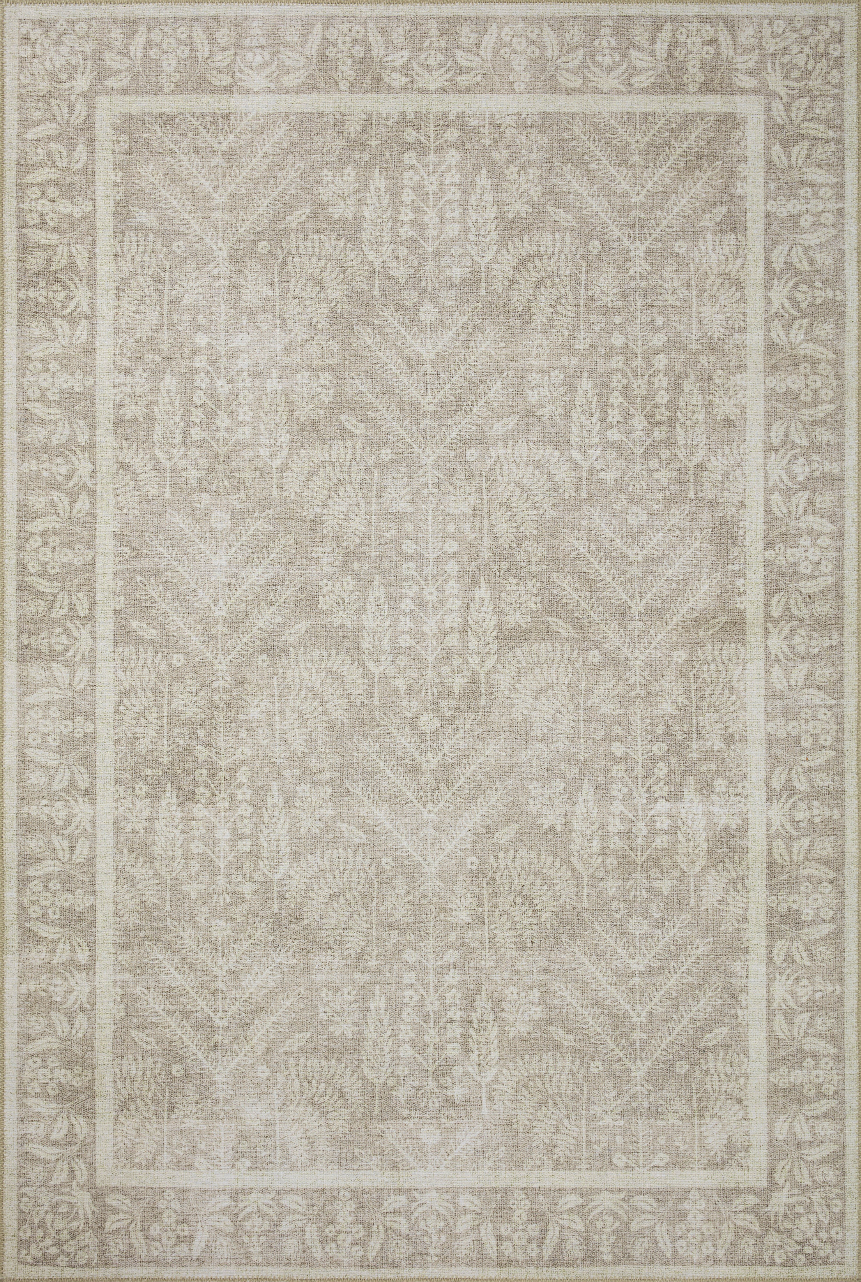Rifle Paper Co. x Loloi/ Maison Bough Natural Rug 0 - RUGS - patterned Loloi