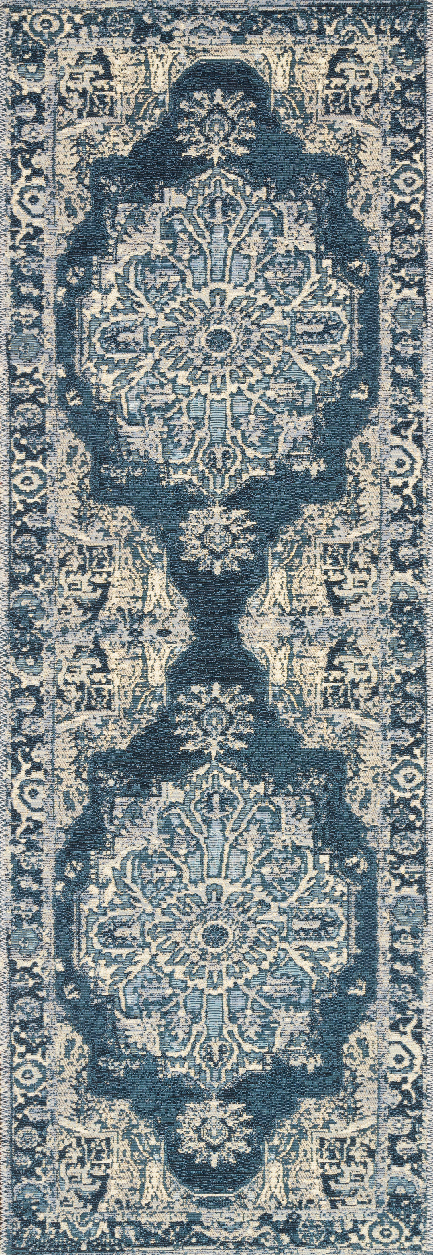 Loloi Mika Dark Blue Outdoor Rug 5-Rugs - indoor/outdoor Loloi