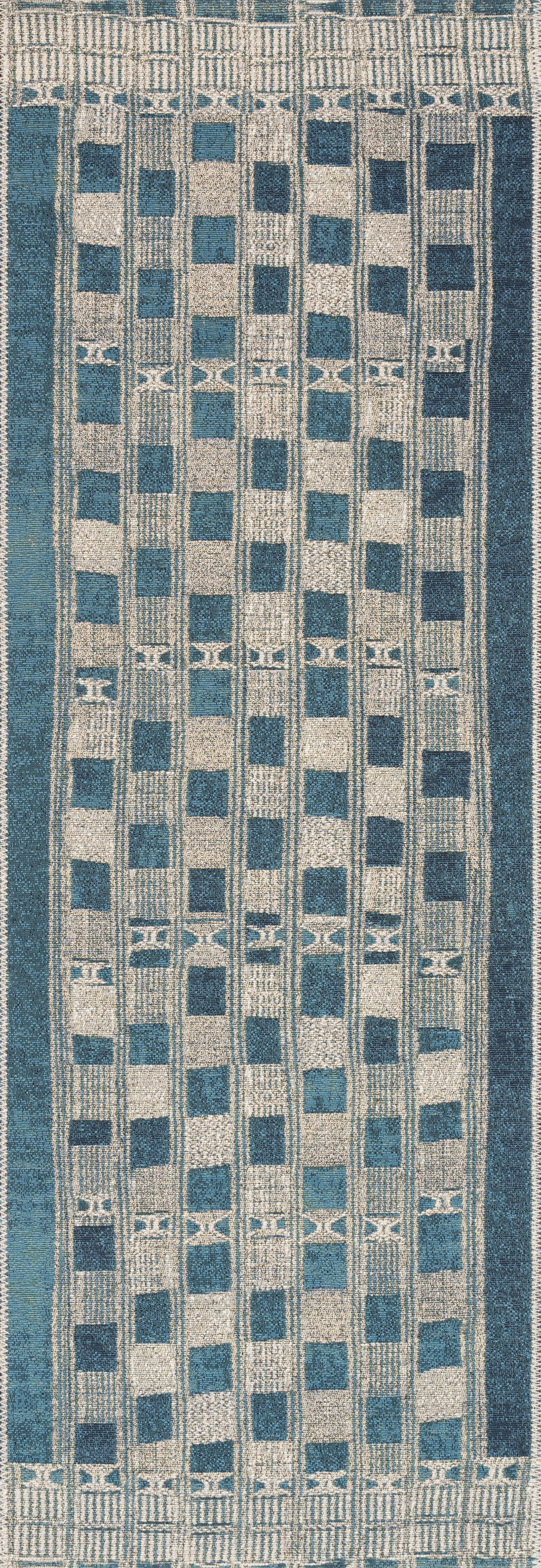 Loloi Mika Blue / Ivory Outdoor Rug 5-Rugs - indoor/outdoor Loloi