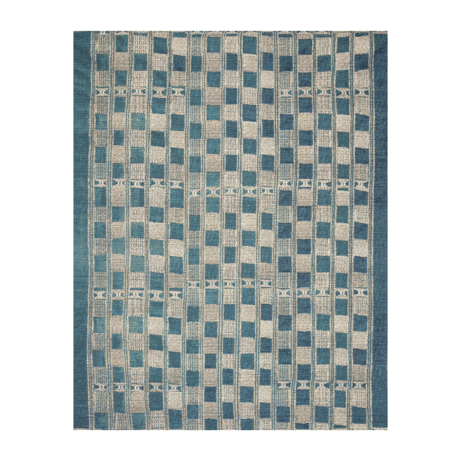 Loloi Mika Blue / Ivory Outdoor Rug 5-Rugs - indoor/outdoor Loloi