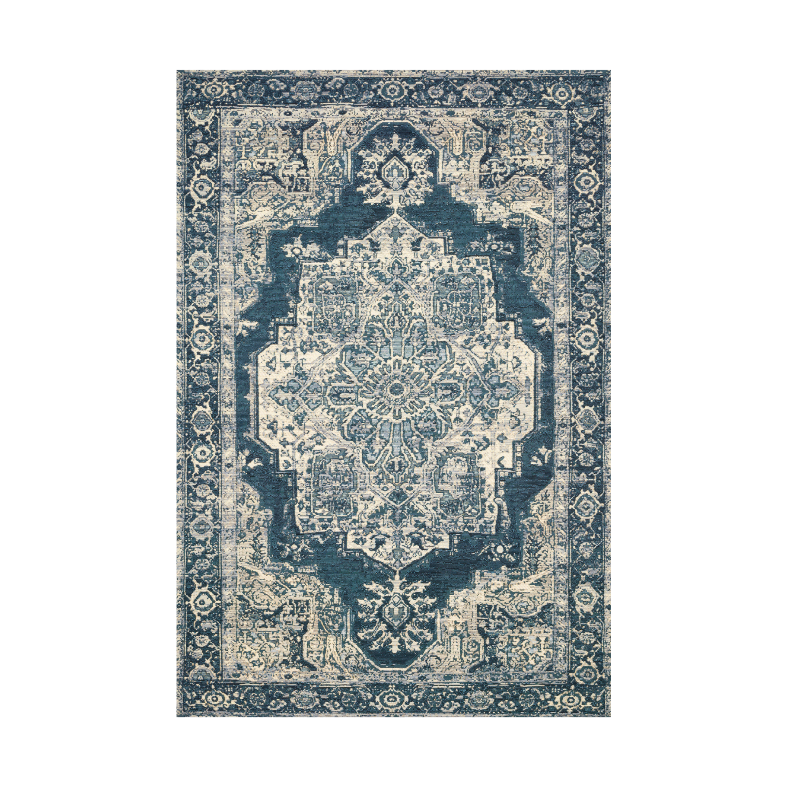 Loloi Mika Dark Blue Outdoor Rug 5-Rugs - indoor/outdoor Loloi