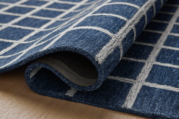 Chris Loves Julia x Loloi Polly Navy / Silver Rug 0-RUGS - jute Loloi