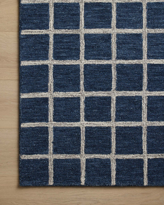 Chris Loves Julia x Loloi Polly Navy / Silver Rug 0-RUGS - jute Loloi