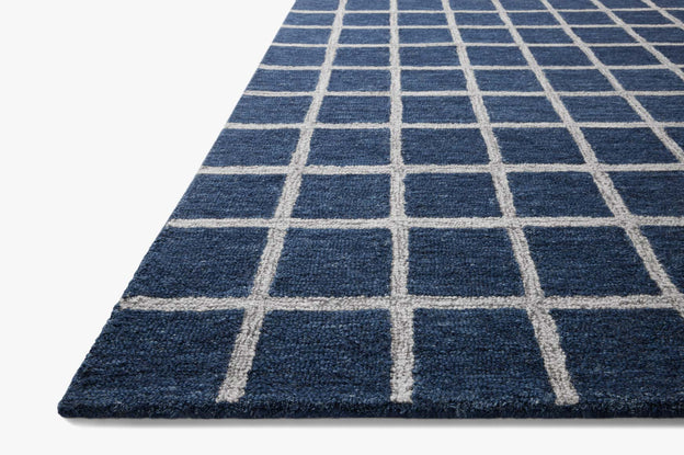 Chris Loves Julia x Loloi Polly Navy / Silver Rug 0-RUGS - jute Loloi