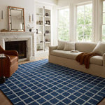 Chris Loves Julia x Loloi Polly Navy / Silver Rug 0-RUGS - jute Loloi