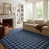 Chris Loves Julia x Loloi Polly Navy / Silver Rug 0-RUGS - jute Loloi
