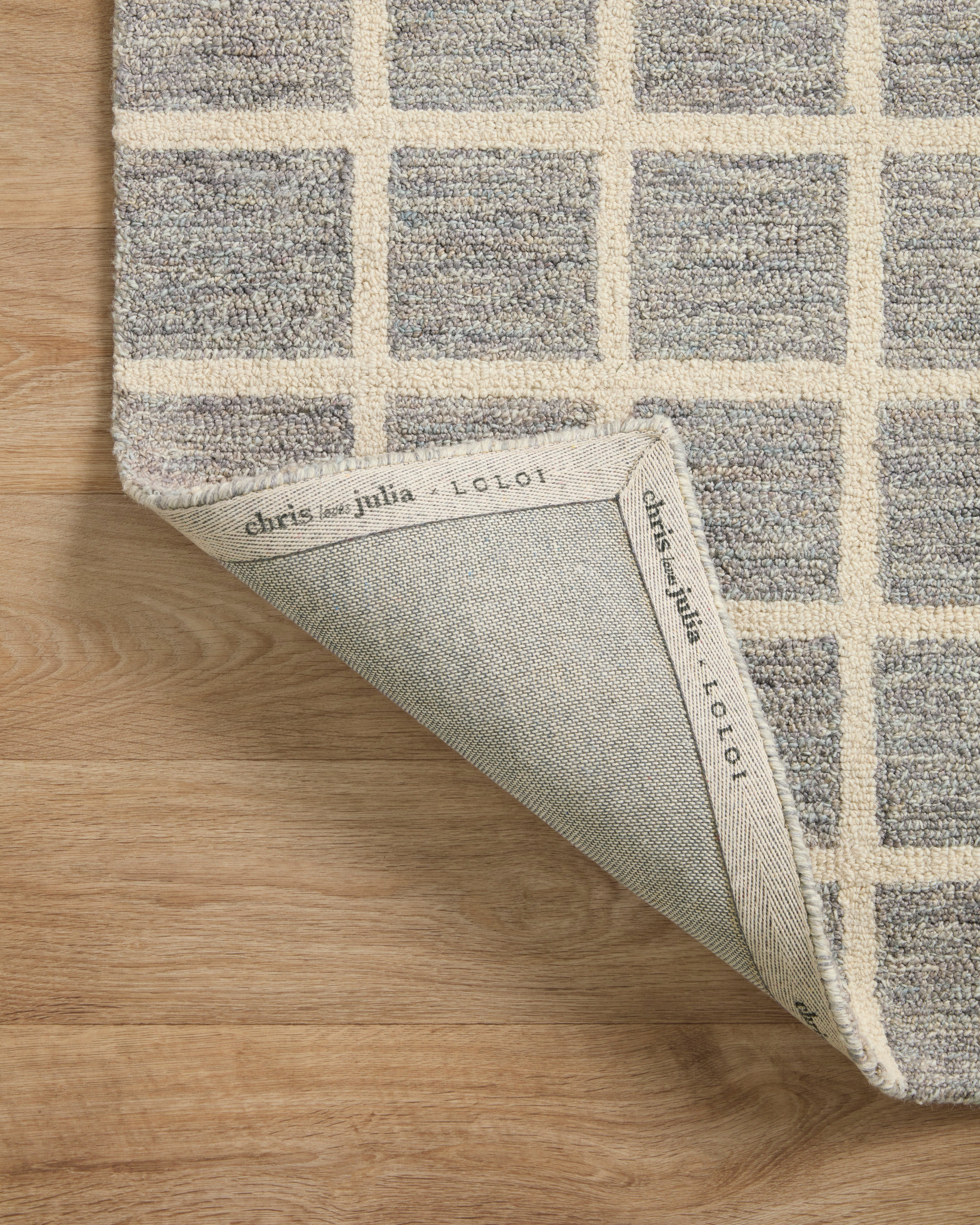 Chris Loves Julia x Loloi Polly Slate / Ivory Rug 0-RUGS - jute Loloi