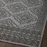 Loloi Rainier Grey / Charcoal Outdoor Rug 5-Rugs - indoor/outdoor Loloi