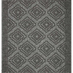 Loloi Rainier Grey / Charcoal Outdoor Rug 5-Rugs - indoor/outdoor Loloi