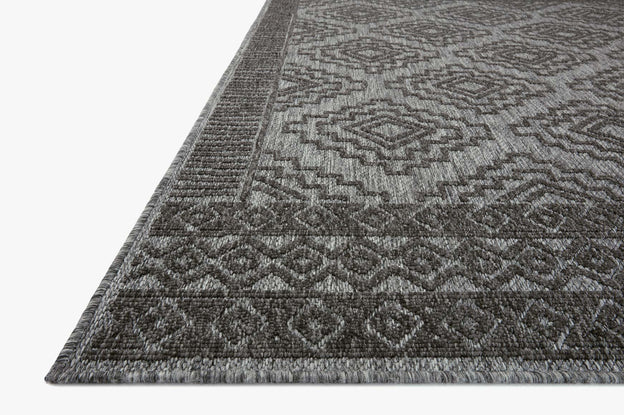 Loloi Rainier Grey / Charcoal Outdoor Rug 5-Rugs - indoor/outdoor Loloi