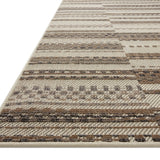Loloi Rainier Ivory / Taupe Outdoor Rug 0-RUGS-patterned Loloi