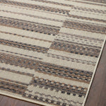 Loloi Rainier Ivory / Taupe Outdoor Rug 0-RUGS-patterned Loloi