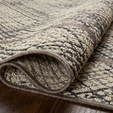Loloi Rainier Ivory / Charcoal Outdoor Rug 0-RUGS-patterned Loloi