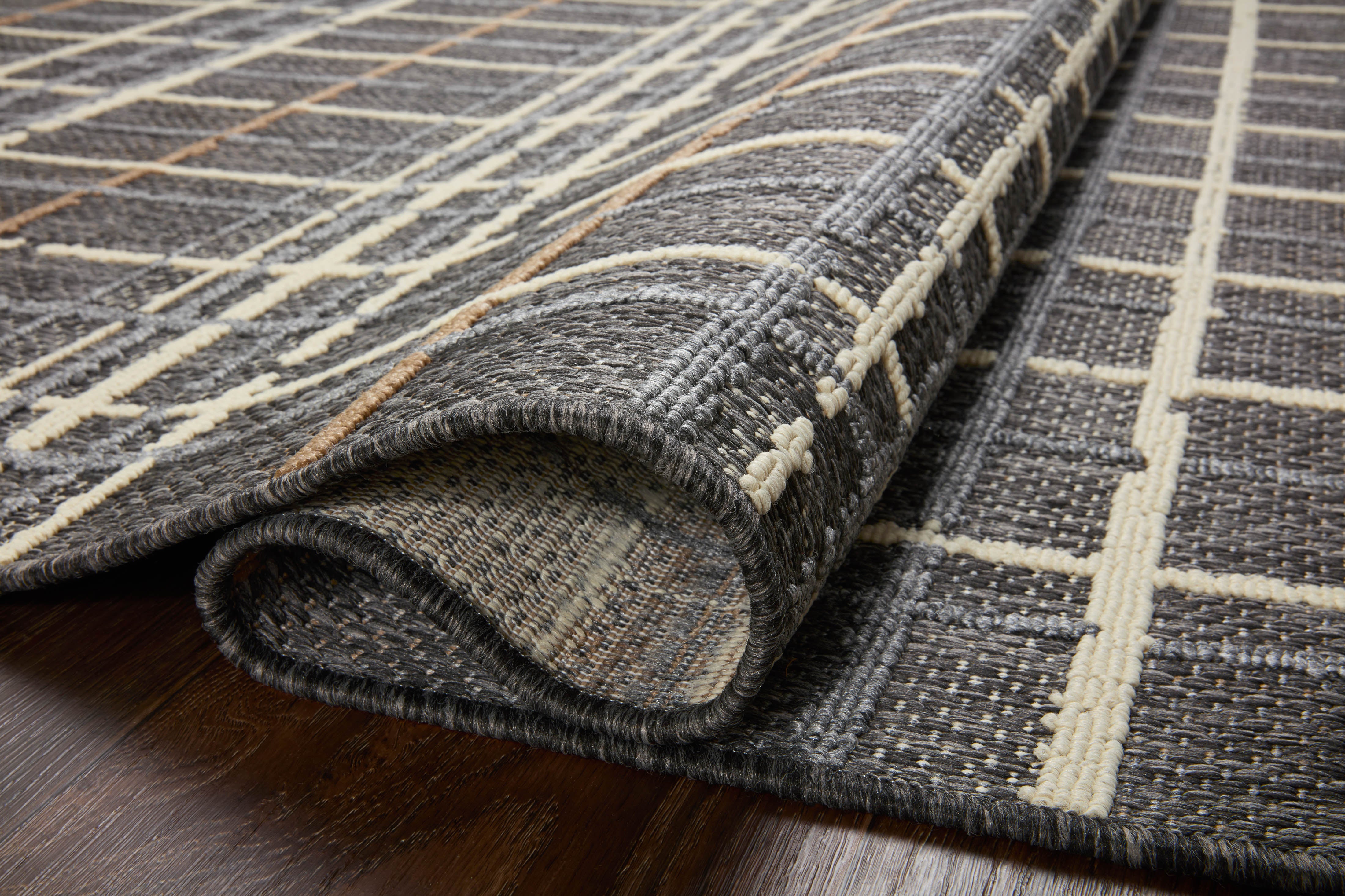 Loloi Rainier Charcoal / Multi Outdoor Rug 0-RUGS-patterned Loloi