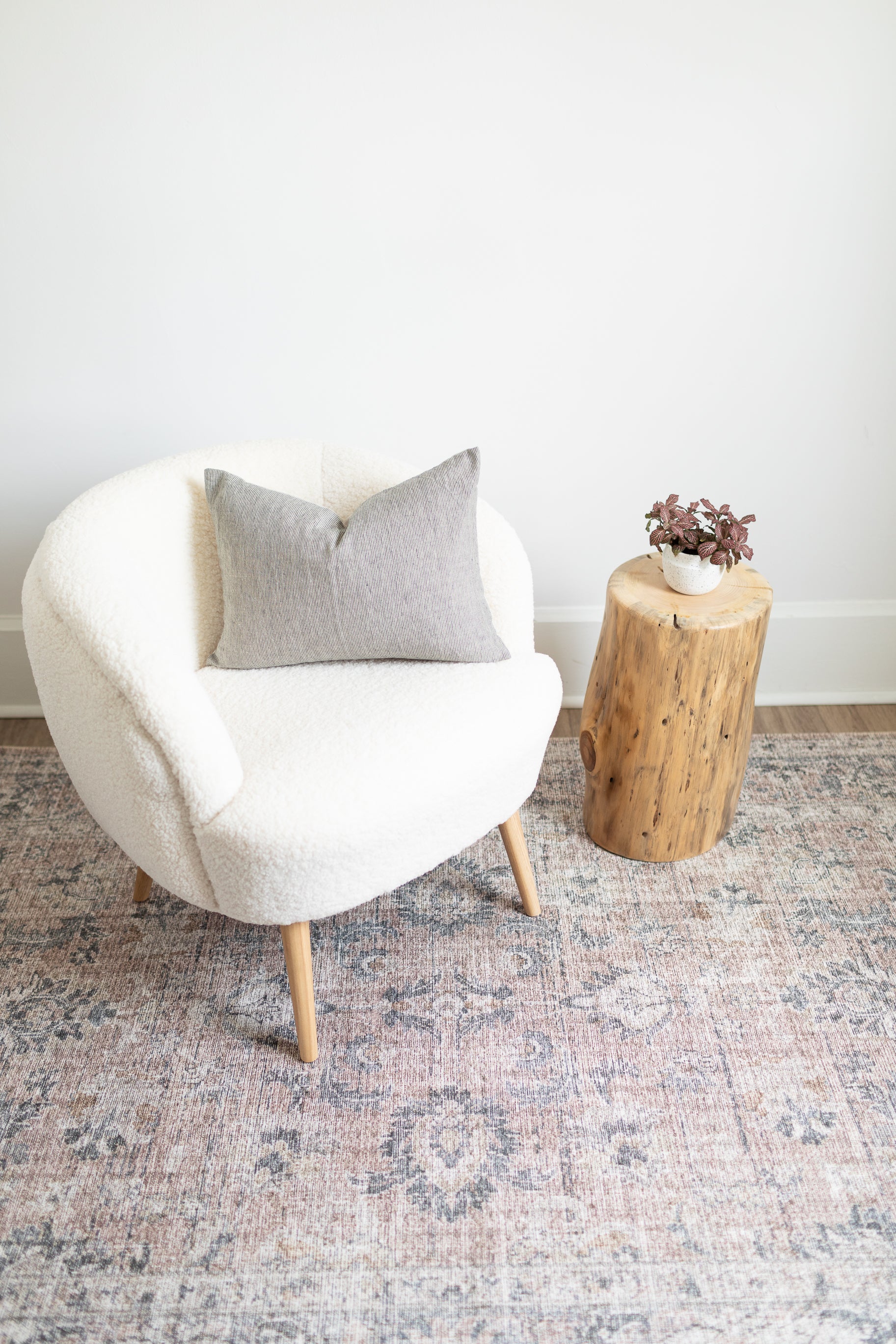 Loloi Skye Blush / Grey Rug RUGS - patterned Loloi