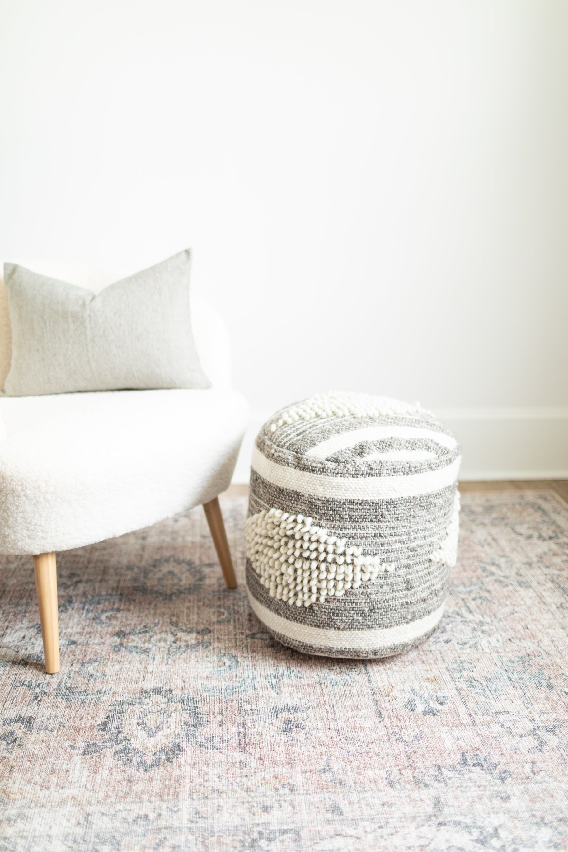 Loloi Skye Blush / Grey Rug RUGS - patterned Loloi