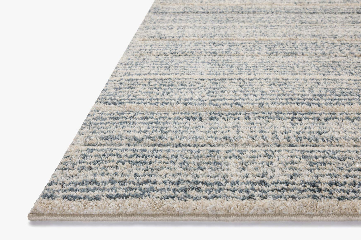 Loloi Silas Oatmeal / Blue Rug 0-RUGS-patterned Loloi