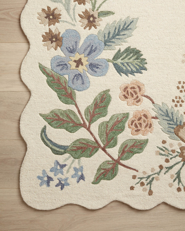 Rifle Paper Co. x Loloi Silhouette Cream Rug 0-RUGS - wool Loloi