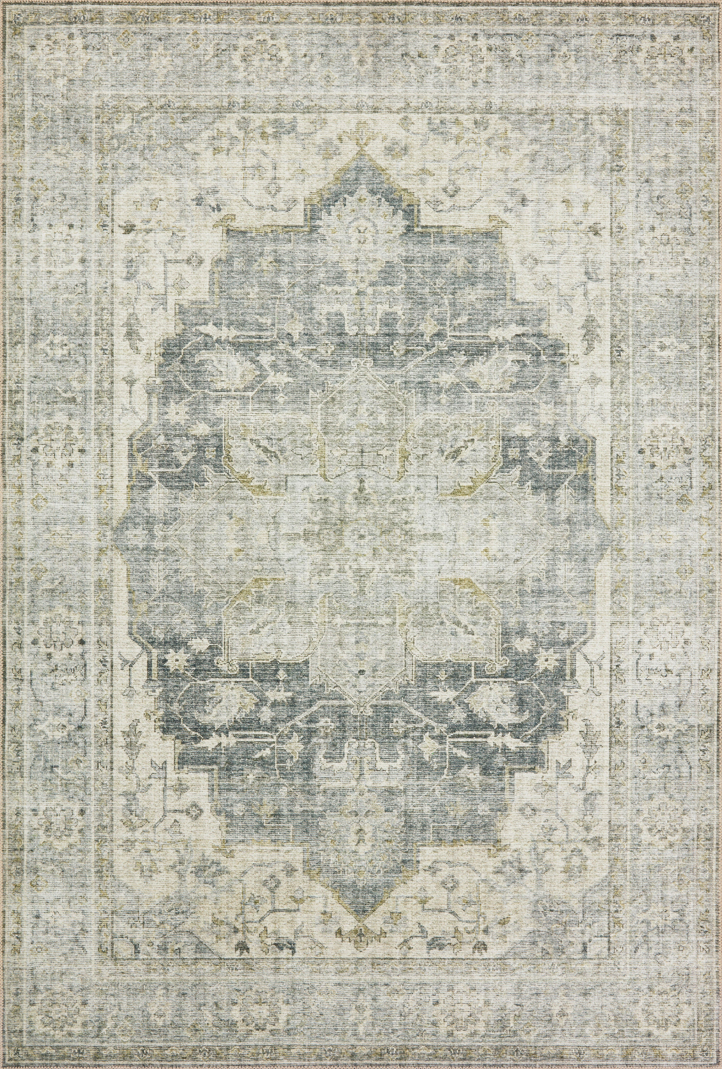 Loloi Skye Charcoal / Dove Rug RUGS - patterned Loloi