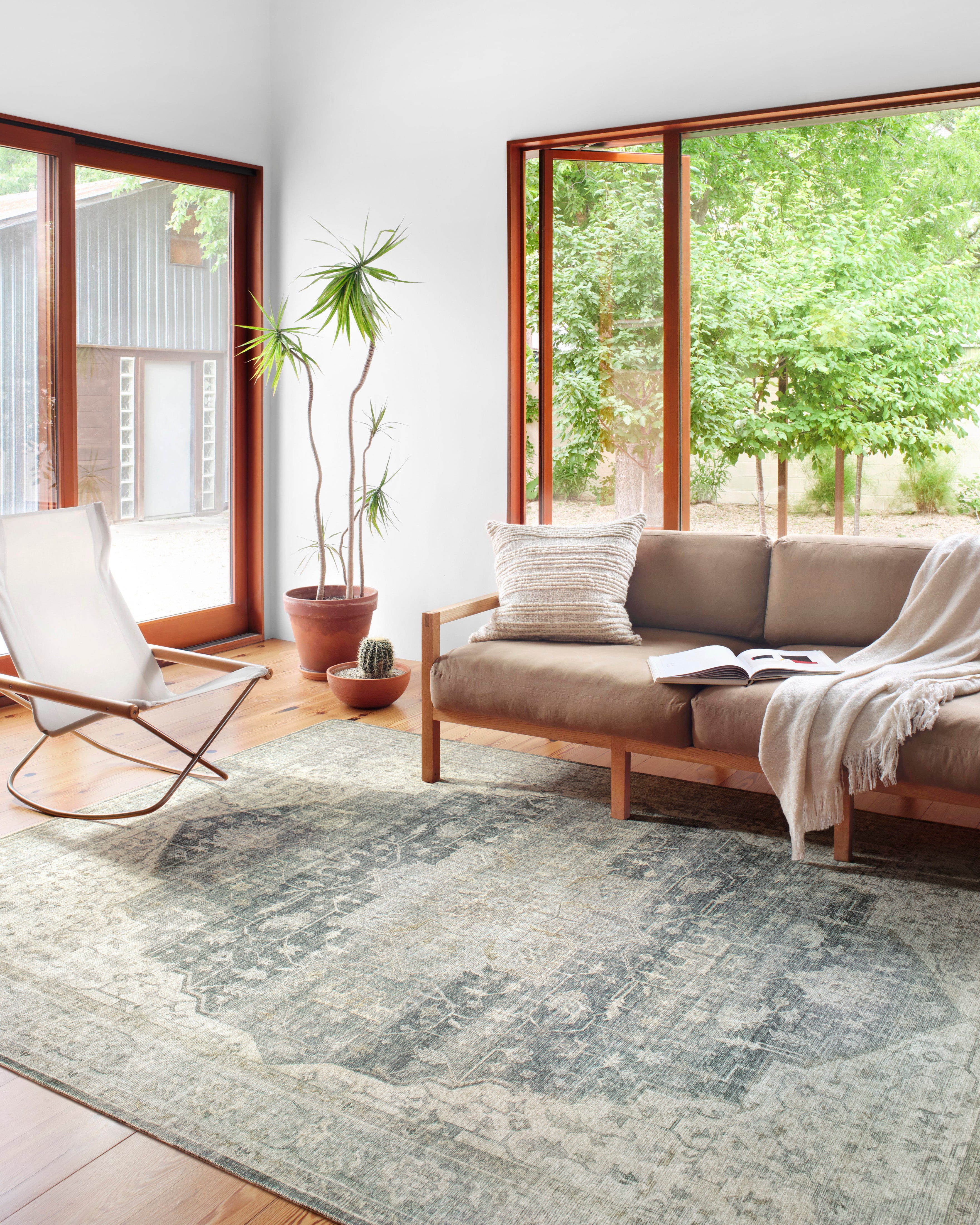 Loloi Skye Charcoal / Dove Rug RUGS - patterned Loloi