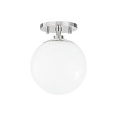 Stella Small Semi Flush LIGHITING - semi-flush Hudson Valley Lighting Polished Nickel