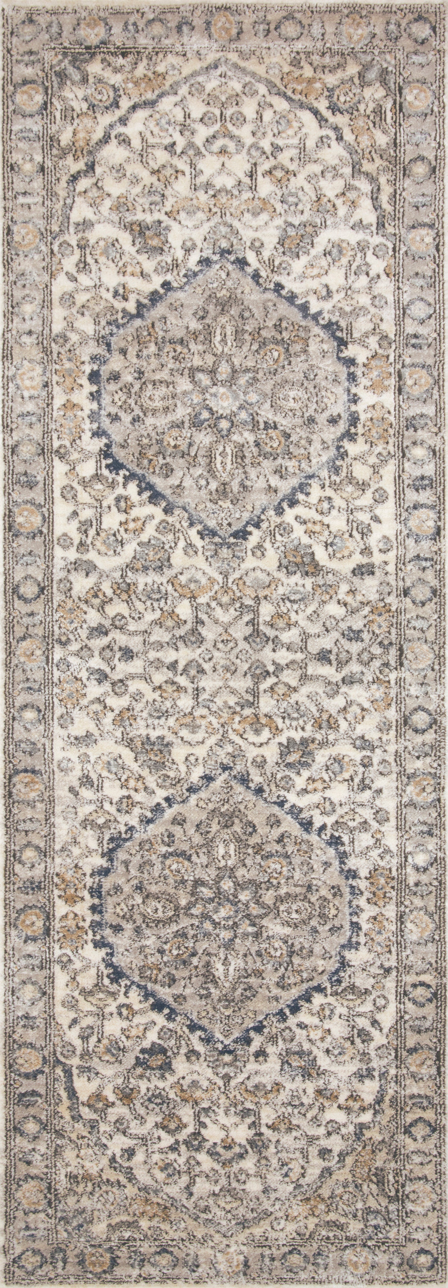 Loloi Teagan Natural / Lt. Grey Rug RUGS - patterned Loloi