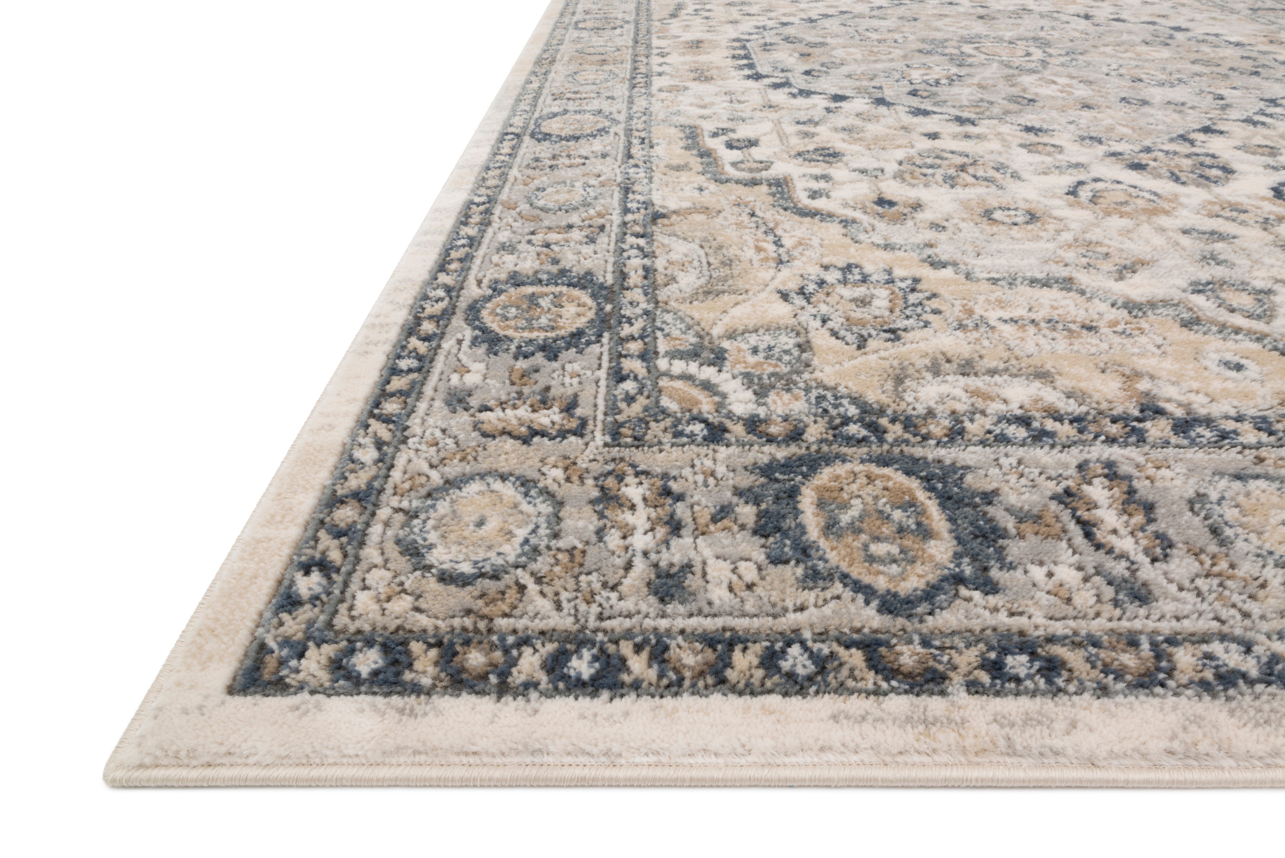 Loloi Teagan Natural / Lt. Grey Rug RUGS - patterned Loloi