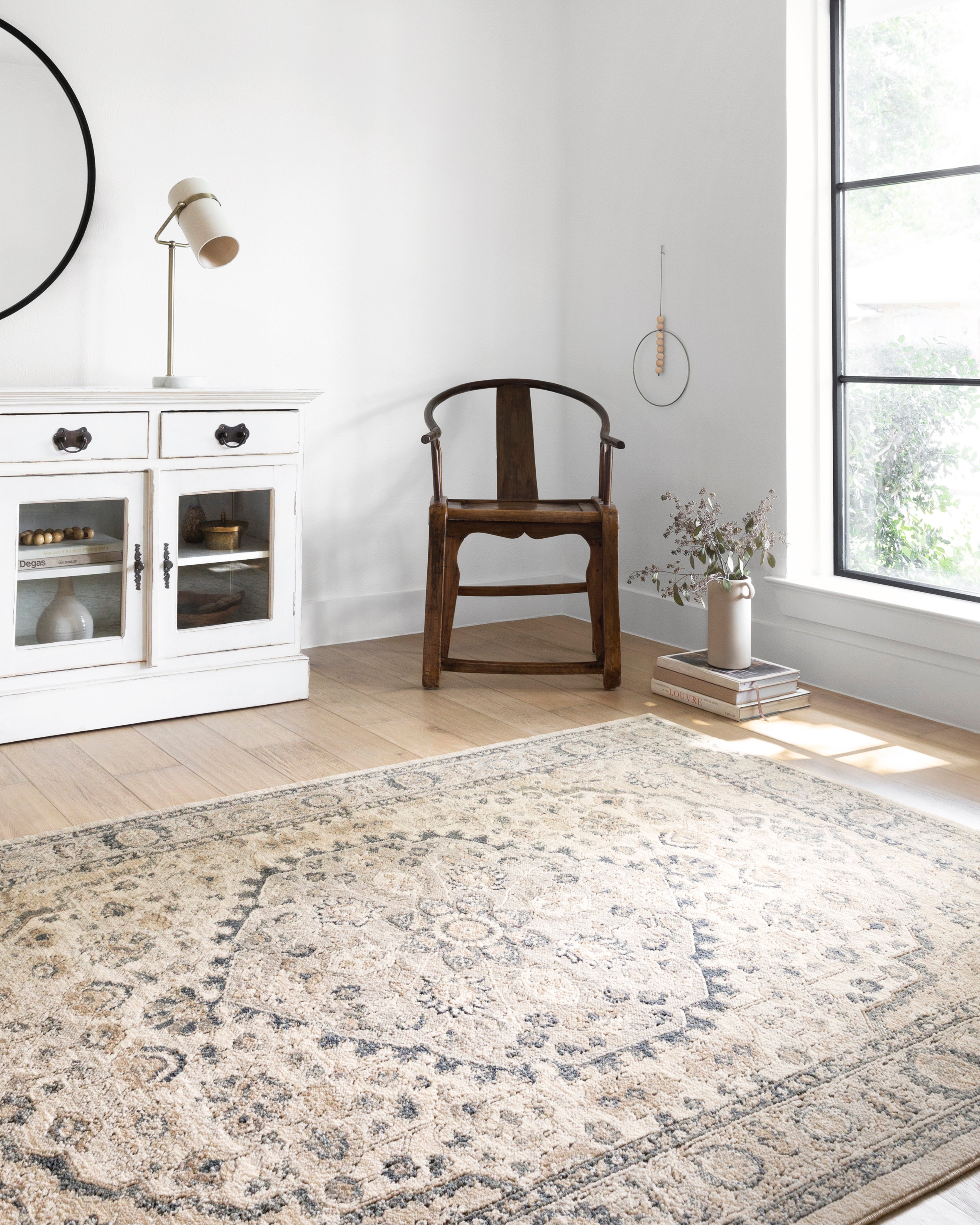 Loloi Teagan Natural / Lt. Grey Rug RUGS - patterned Loloi