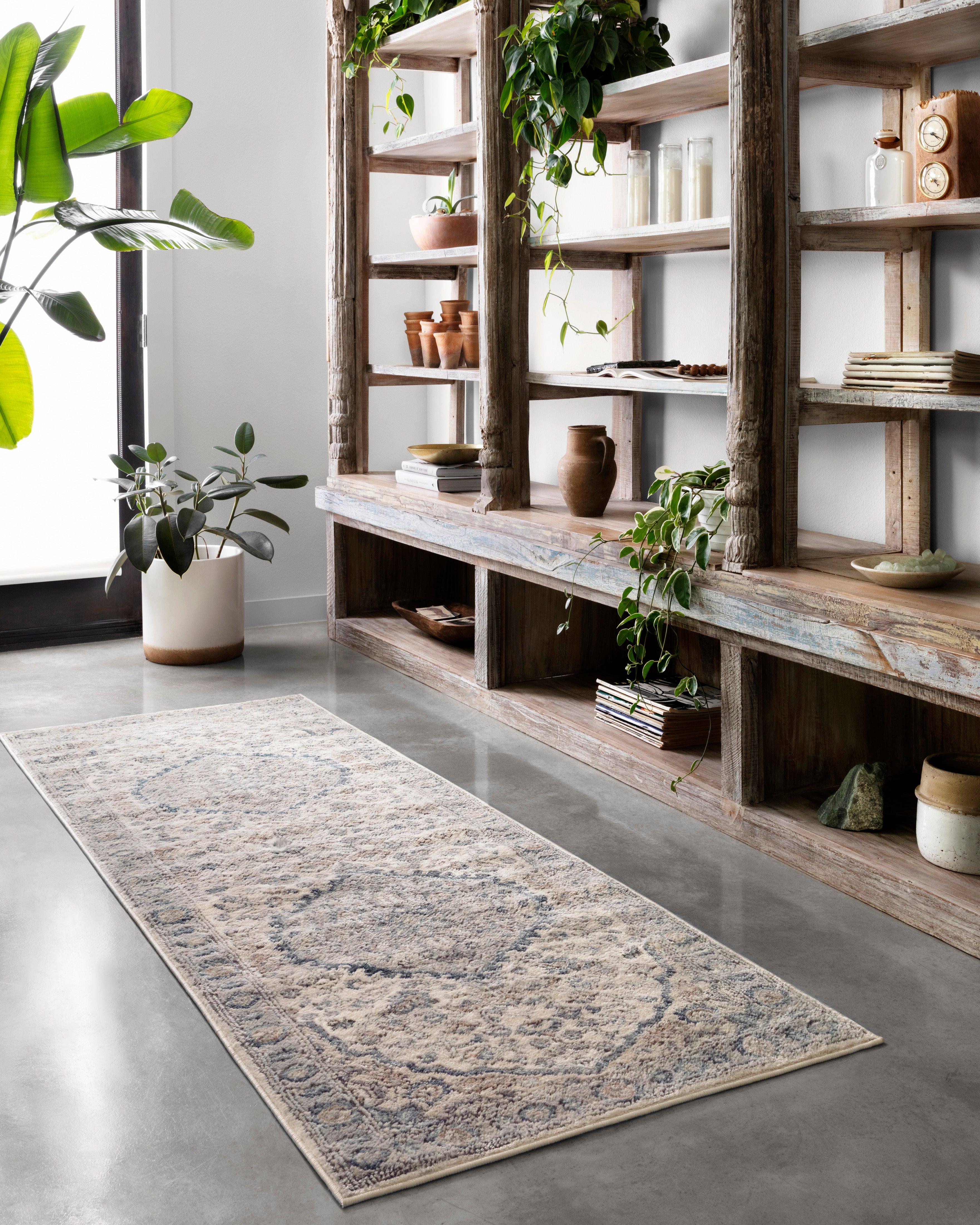 Loloi Teagan Natural / Lt. Grey Rug RUGS - patterned Loloi