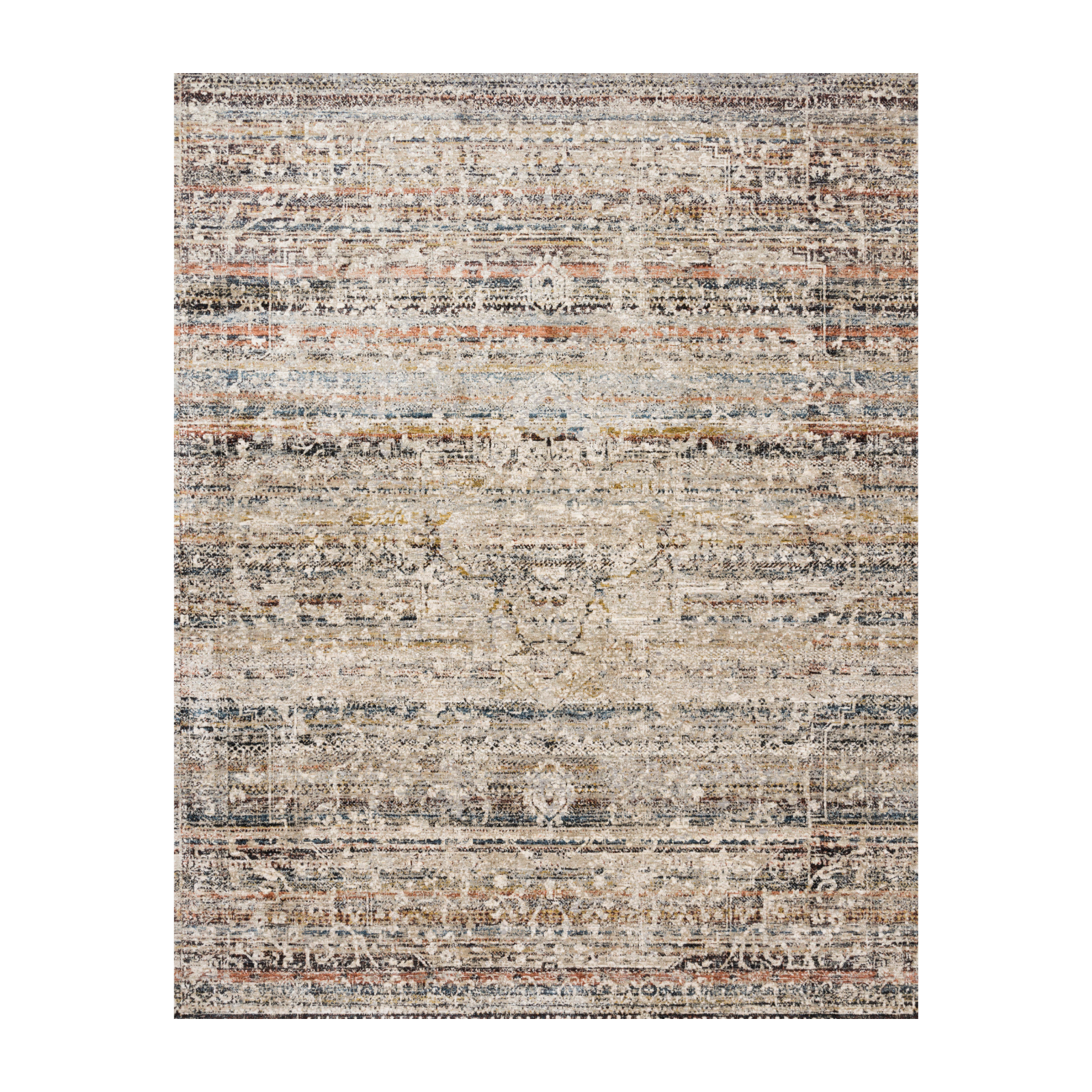 Loloi Theia Taupe / Multi Rug RUGS - patterned Loloi