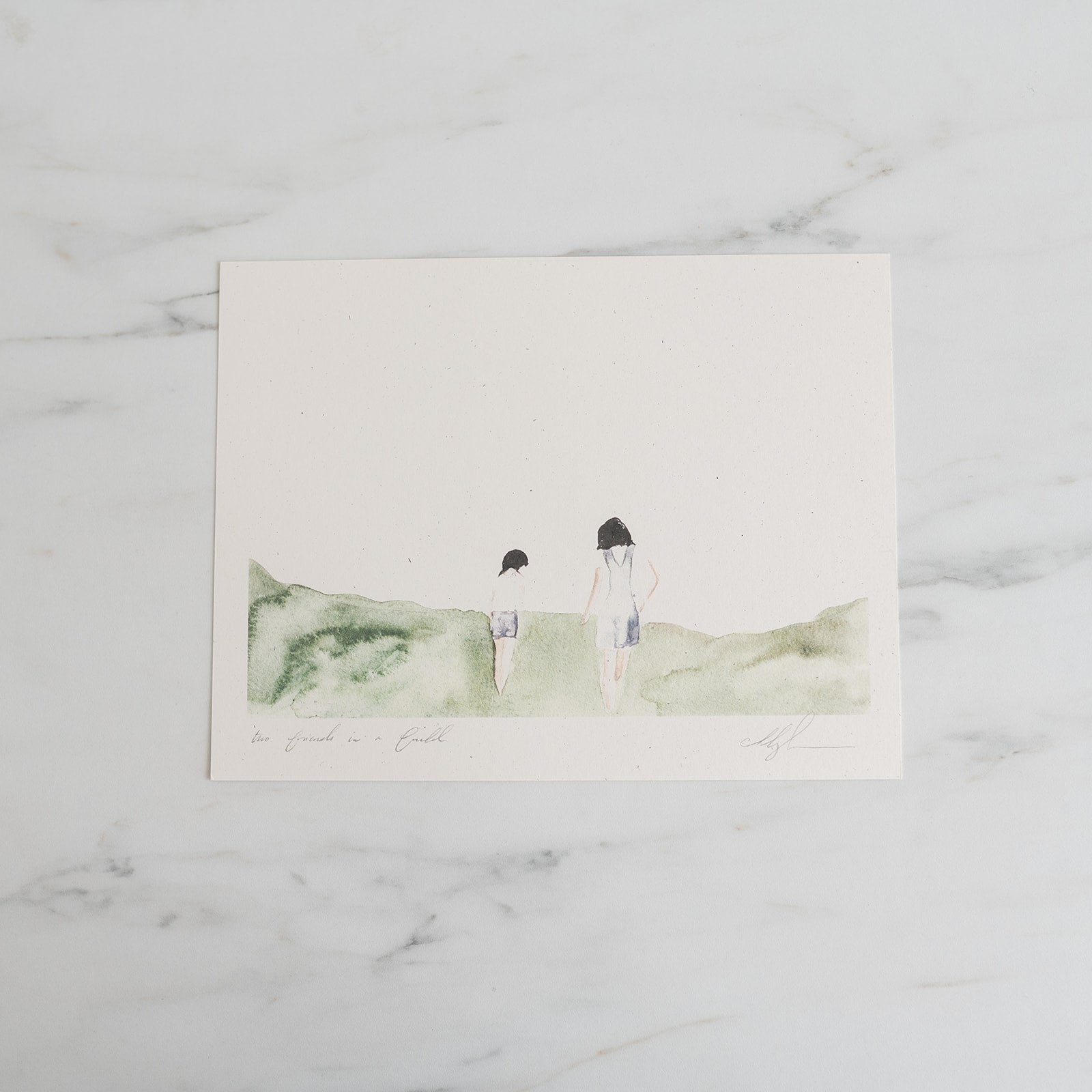 "Two Friends in a Field" by Cocoshalom ARTWORK - print Cocoshalom (Faire)