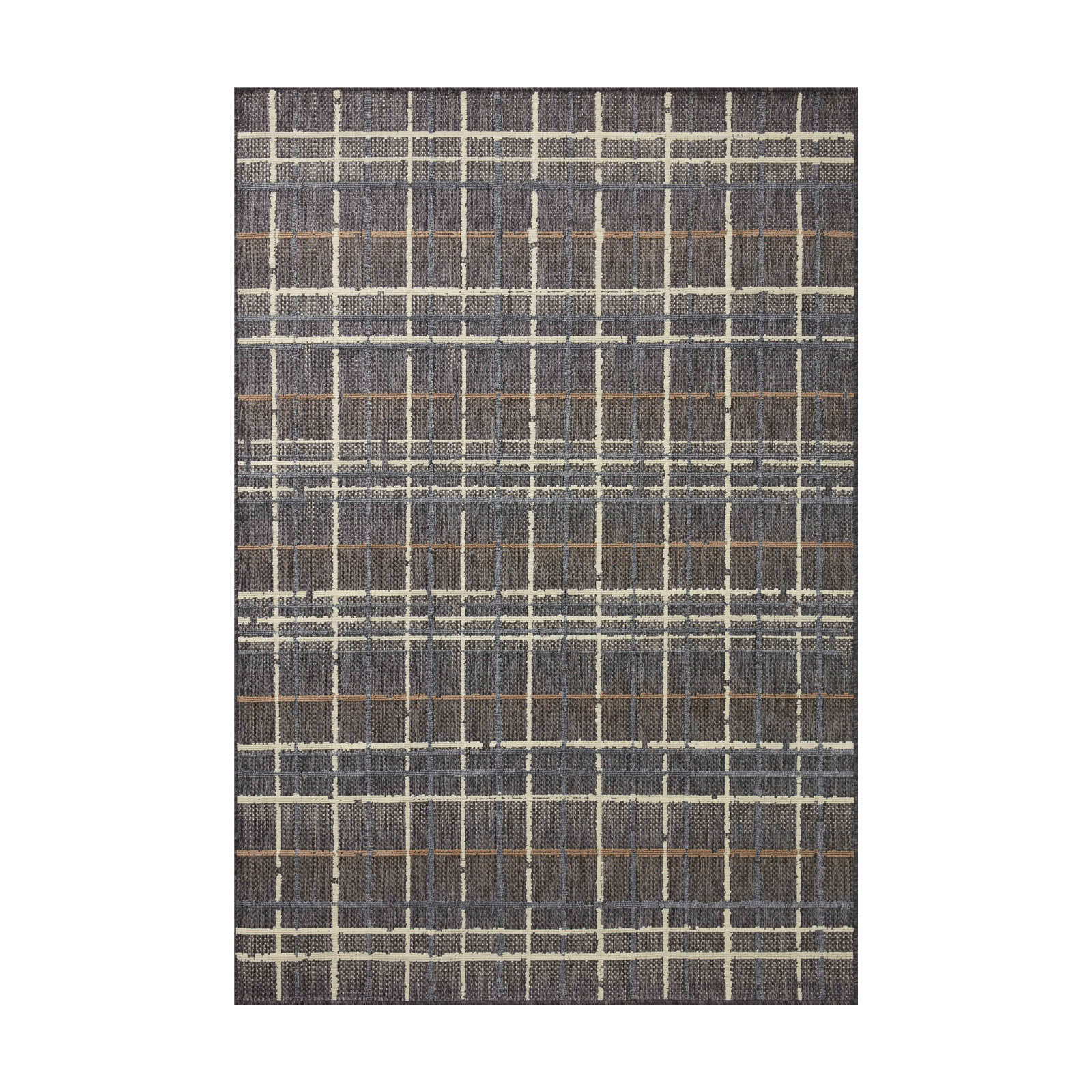 Loloi Rainier Charcoal / Multi Outdoor Rug 0-RUGS-patterned Loloi
