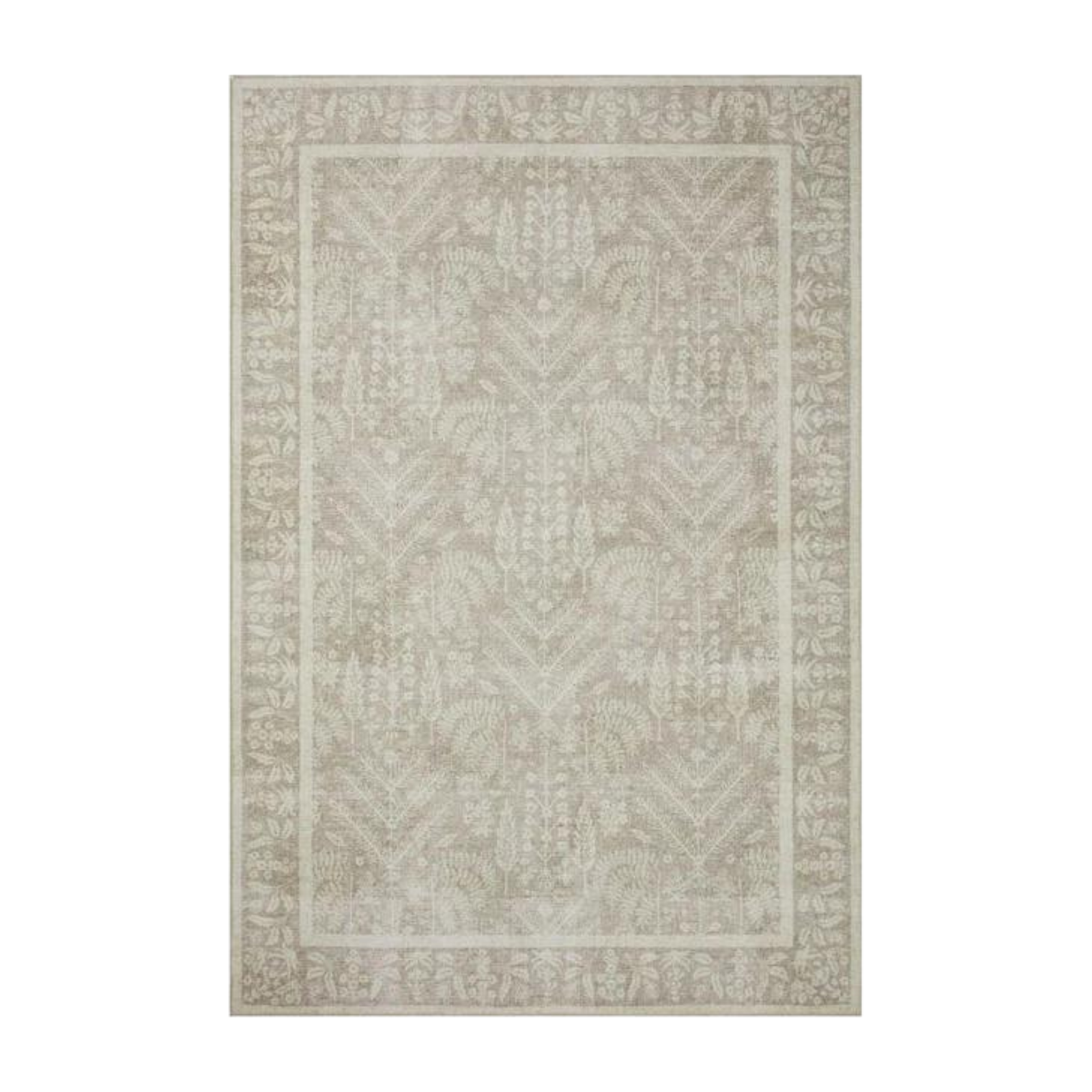 Rifle Paper Co. x Loloi/ Maison Bough Natural Rug 0 - RUGS - patterned Loloi