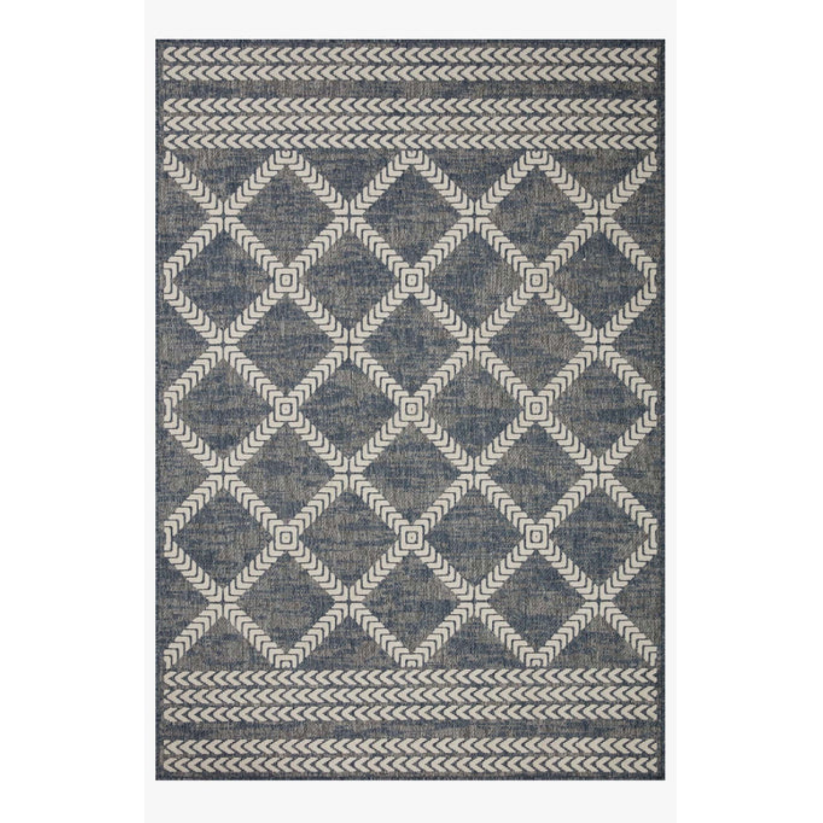 Loloi Rainier Denim / Ivory Outdoor Rug 5-Rugs - indoor/outdoor Loloi
