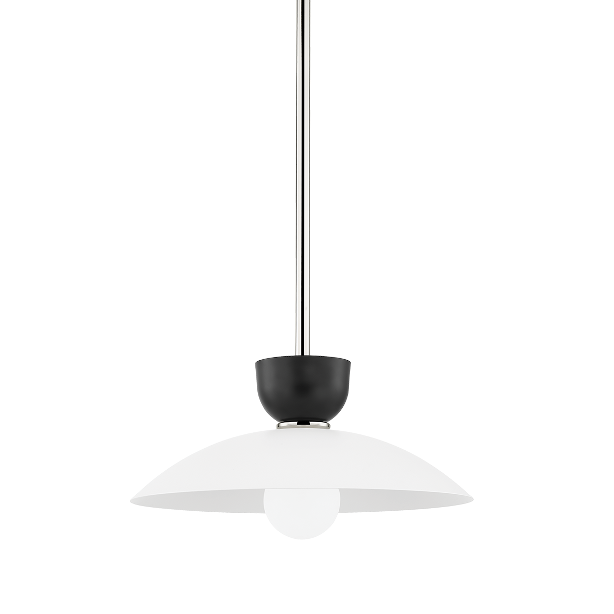 Whitley Pendant LIGHTING - pendant Hudson Valley Lighting 14"W x 7"H Polished Nickel