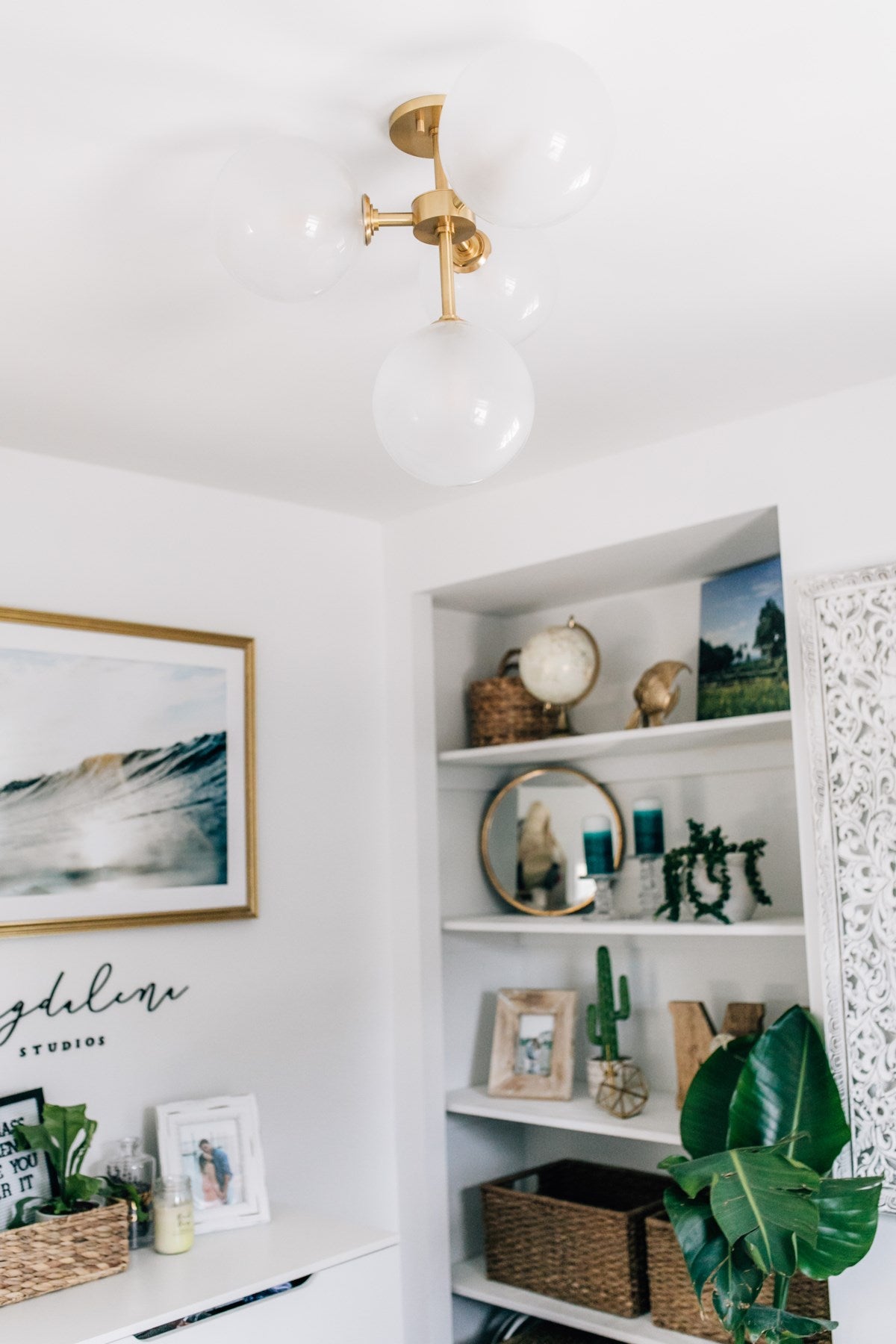 STORE FIXTURE - Ashleigh Semi Flush - Aged Brass LIGHITING - store fixture Hudson Valley Lighting