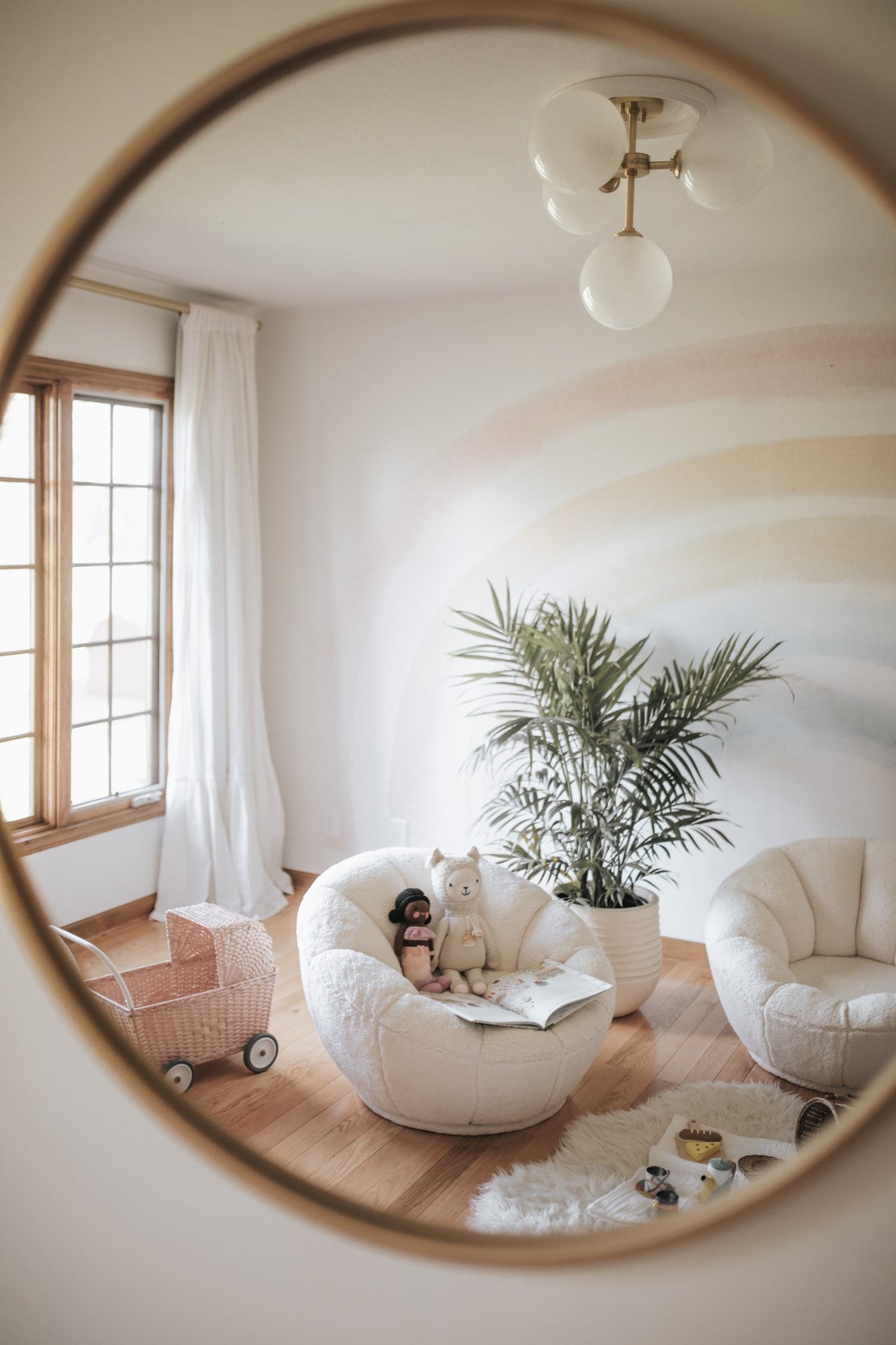 STORE FIXTURE - Ashleigh Semi Flush - Aged Brass LIGHITING - store fixture Hudson Valley Lighting