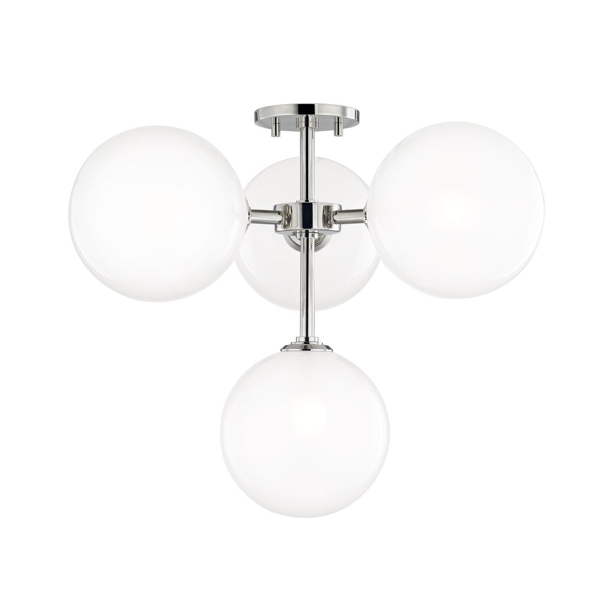 STORE FIXTURE - Ashleigh Semi Flush - Aged Brass LIGHITING - store fixture Hudson Valley Lighting