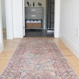 Amber Lewis x Loloi Billie Aqua / Rust Rug 0-patterned rugs Loloi