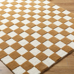 Brooks Checkered Camel Rug 0-RUGS - wool Surya