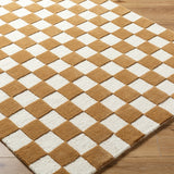 Brooks Checkered Camel Rug 0-RUGS - wool Surya