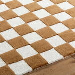 Brooks Checkered Camel Rug 0-RUGS - wool Surya