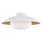 Cadence Semi Flush LIGHITING - semi-flush Hudson Valley Lighting White Gold Leaf