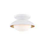 Cadence Mini Semi Flush LIGHITING - semi-flush Hudson Valley Lighting White Gold Leaf